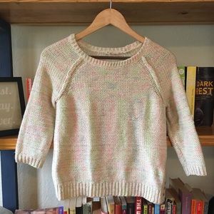 Anthropologie Moth Multi-color Pastel Sweater